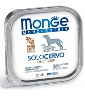 monge-conserva-monoproteica-pentru-caini-100%-carne-cervo-cerb-150g