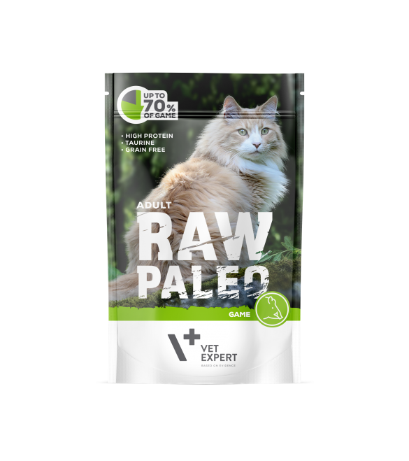Raw Paleo Pisici Adulte hrana umeda monoproteica Raw Paleo vanat 70%